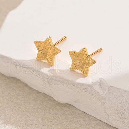 Brass Stud Earrings QK5230-4-1