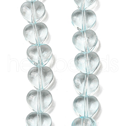 Baking Paint Transparent Glass Beads Strands DGLA-A08-T8mm-KD05-1