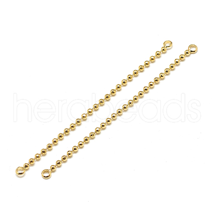 Brass Ball Chain Links connectors X-KK-T032-176G-1
