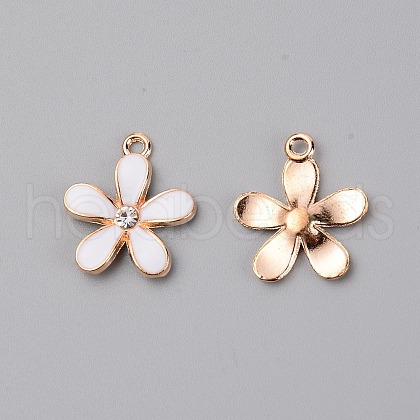 Zinc Alloy Enamel Flower Pendant ENAM-TAC0007-14D-1