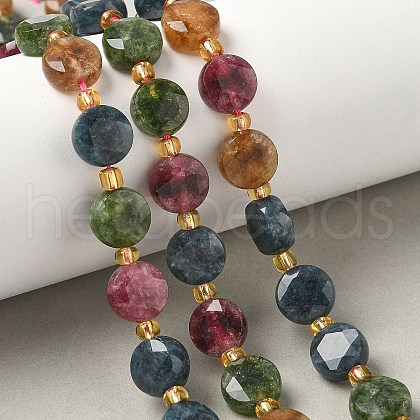 Natural Colorful Tourmaline Beads Strands G-G271-C02-10mm-1