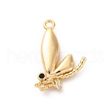 Brass Rhinestone Pendants KK-E793-09G-1