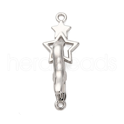 Brass Interlocking Clasps KK-C075-26P-1