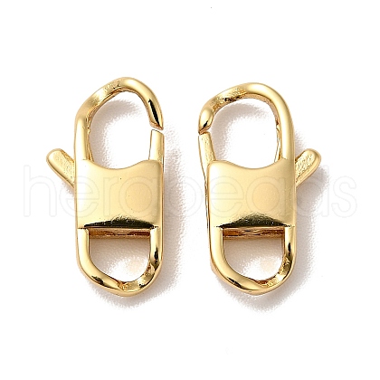 Brass Lobster Claw Clasps KK-J301-18G-1