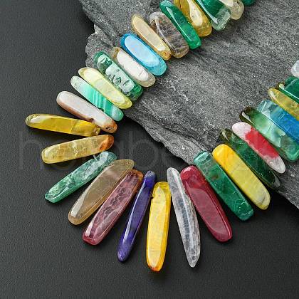 Gemstone Beads Strands G-Q254-1-1