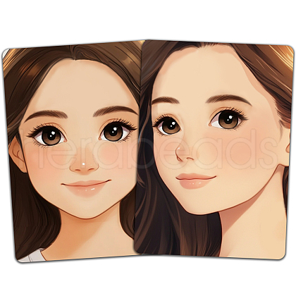 Plastic Makeup Painting Practice Board MRMJ-WH0101-004-1