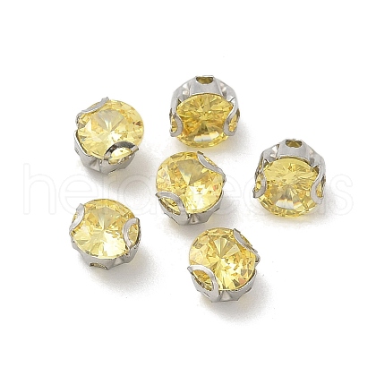 Round Stainless Steel Prong Settings STAS-M104-01B-1