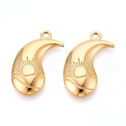 304 Stainless Steel Pendants STAS-T065-10G-1