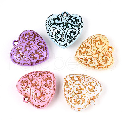 Opaque Acrylic Pendants SACR-T017-15-1