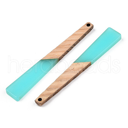 Translucent Resin & Ash Wood Big Pendants RESI-TAC0017-46-B01-1