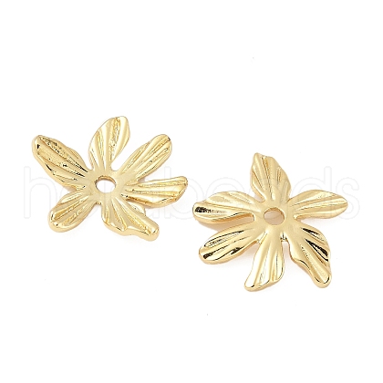 Brass Bead Caps KK-V015-29G-01-1