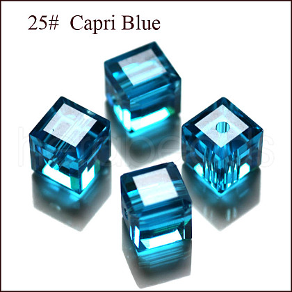 Imitation Austrian Crystal Beads SWAR-F074-6x6mm-25-1