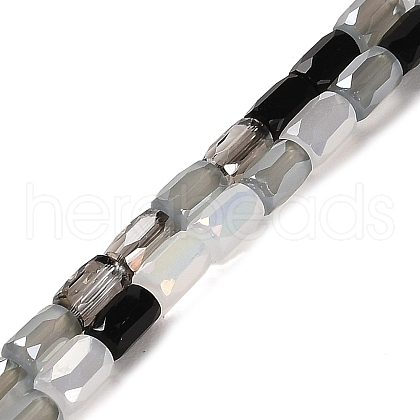 Electroplate Glass Beads Strands EGLA-D030-08B-1