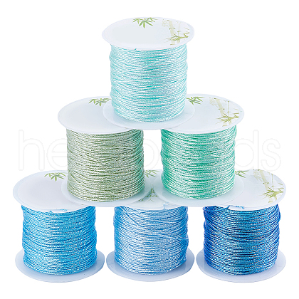 SUNNYCLUE 6 Rolls 6 Colors 12-Ply Polyester Thread OCOR-SC0001-06B-1