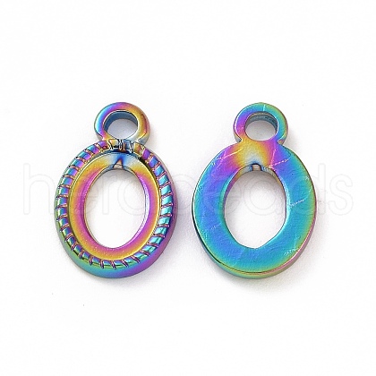 Ion Plating(IP) 304 Stainless Steel Charms STAS-C003-10MC-1