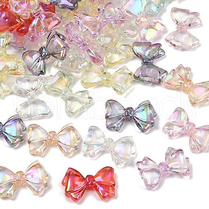 UV Plating Transparent Acrylic Beads MACR-L007-04C-1