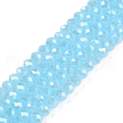 Electroplate Glass Beads Strands EGLA-A044-J4mm-A04-1