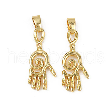 Brass Pendants KK-C093-02G-1