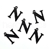 304 Stainless Steel Alphabet Charms STAS-H122-N-EB-2