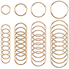 SOFPLATE 40Pcs 4 Styles Zinc Alloy Linking Rings FIND-SP0002-79G-1