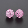 Transparent Crackle Acrylic Beads MACR-S373-66B-N02-7