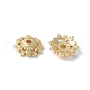 Flower Brass Bead Caps KK-F892-34G-03-1