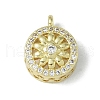 Rack Plating Brass Micro Pave Cubic Zirconia Tube Bails KK-A220-08G-1
