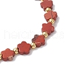 Natural Red Jasper Beads Stretch Bracelets for Women BJEW-JB11768-02-4