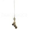 Iron Bell Pendant Decorations HJEW-JM02171-01-3