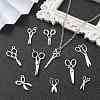 100Pcs 10 Styles Tibetan Style Alloy Pendants TIBEP-CJ0002-36-6