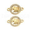 304 Stainless Steel Crystal Rhinestone Connector Charms STAS-U047-19G-1