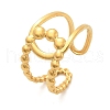 304 Stainless Stee Open Cuff Rings for Women RJEW-Q006-03G-G-2