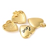 Rack Plating Brass Locket Pendant KK-H486-15G-2