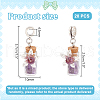   20Pcs Mixed Gemstone European Dangle Charms FIND-PH0020-43-2