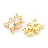 Brass Cubic Zirconia Pendants ZIRC-O041-05G-2