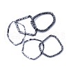 Non-magnetic Synthetic Hematite Stretch Bracelets BJEW-F376-02-1