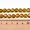 Baking Paint Transparent Glass Beads Strands X-DGLA-A035-T8mm-A05-5