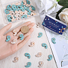 SUNNYCLUE 80Pcs 2 Colors Dyed Synthetic Turquoise Beads G-SC0002-57-3