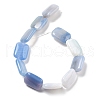 Natural Banded Agate Beads Strands G-K392-B06-13x18mm-3