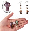 5Pcs Natural Natural Amethyst Pendants G-SZ00001-87E-5