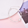 Mother's Day Jewellery Brass Natural Pearl Beaded Bracelets for Women BJEW-T022-08S-1