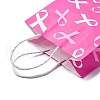 Awareness Ribbon Print Paper Packing Tote Bags CARB-R001-01F-2