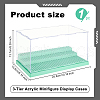 3-Tier Acrylic Minifigure Display Cases ODIS-WH0019-10B-2
