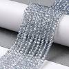 Electroplate Transparent Glass Beads Strands X1-GLAA-H021-01B-FR03-3