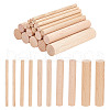  50Pcs 5 Style Solid Beech Wood Craft Sticks WOOD-NB0002-68B-1