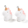 Flocky Anima Resin Pendants with Platinum Iron Loop FIND-S001-13A-4