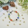 SUPERFINDINGS 60Pcs 3 Style Rack Plating Alloy Beads FIND-FH0004-73-6