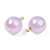 ABS Plastic Imitation Pearl Pendants PACR-T015-03B-3