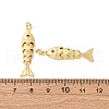 Rack Plating Brass Micro Pave Cubic Zirconia Pendants KK-M309-38C-G-3