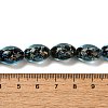 Handmade Dichroic Foil Glass Beads Strands DICH-U001-12H-4